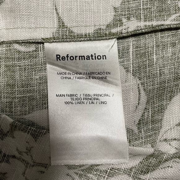 REFORMATION Frankie Linen Dress - Picture 15 of 17